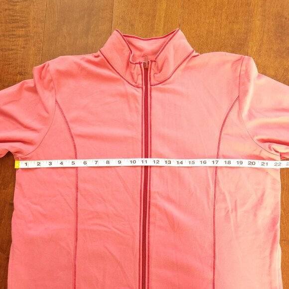 NWT Everywear by Danskin Pink Coral Stretch Zip Jacket Size L - Picture 8 of 10